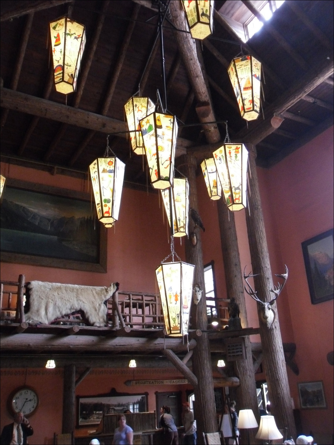 Glacier National Park- Inside views of Lake McDonald Lodge